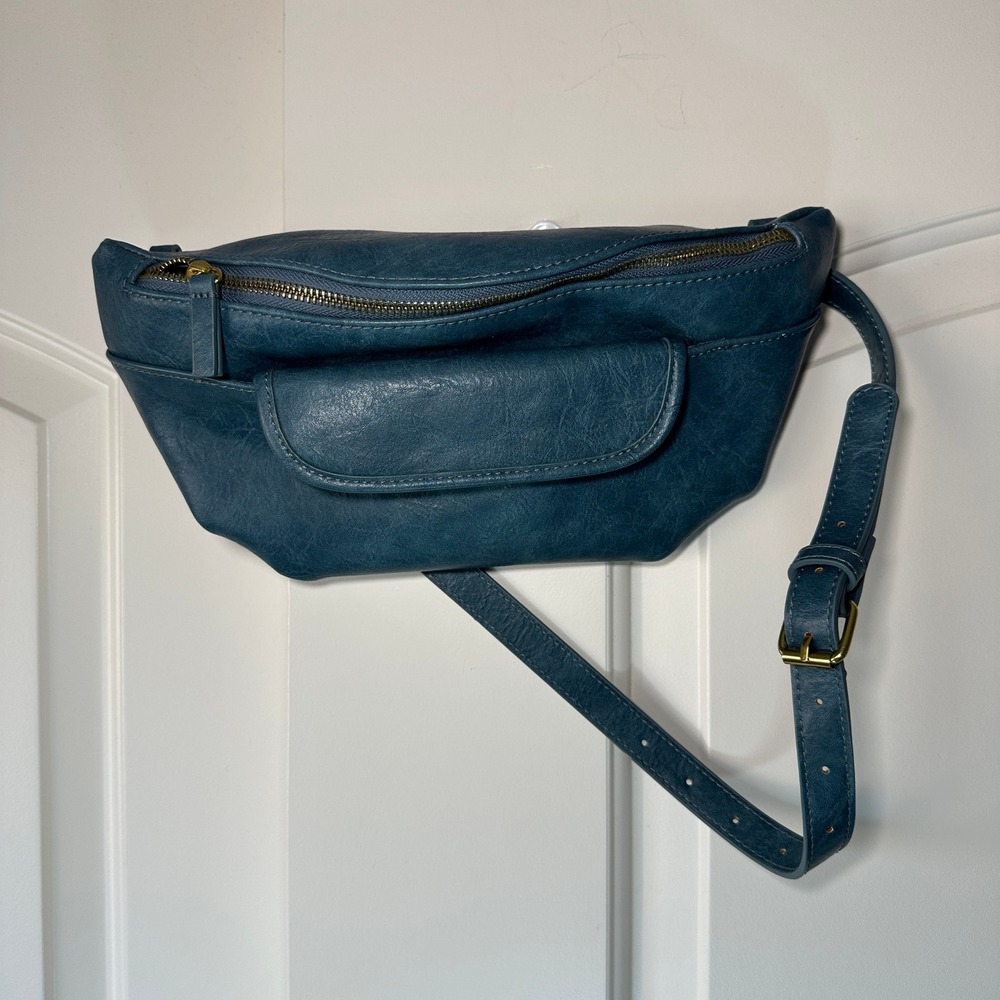 Anthropologie Blue Crossbody Bag - Picture 2 of 5